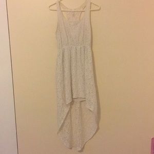 Xhilaration White Lace High/Low Dress